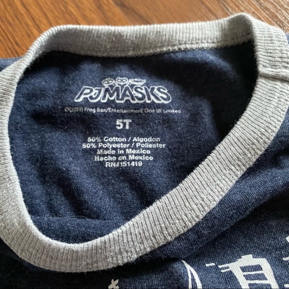 Pj Masks long sleeve size 5t shirt - Picture 3 of 4